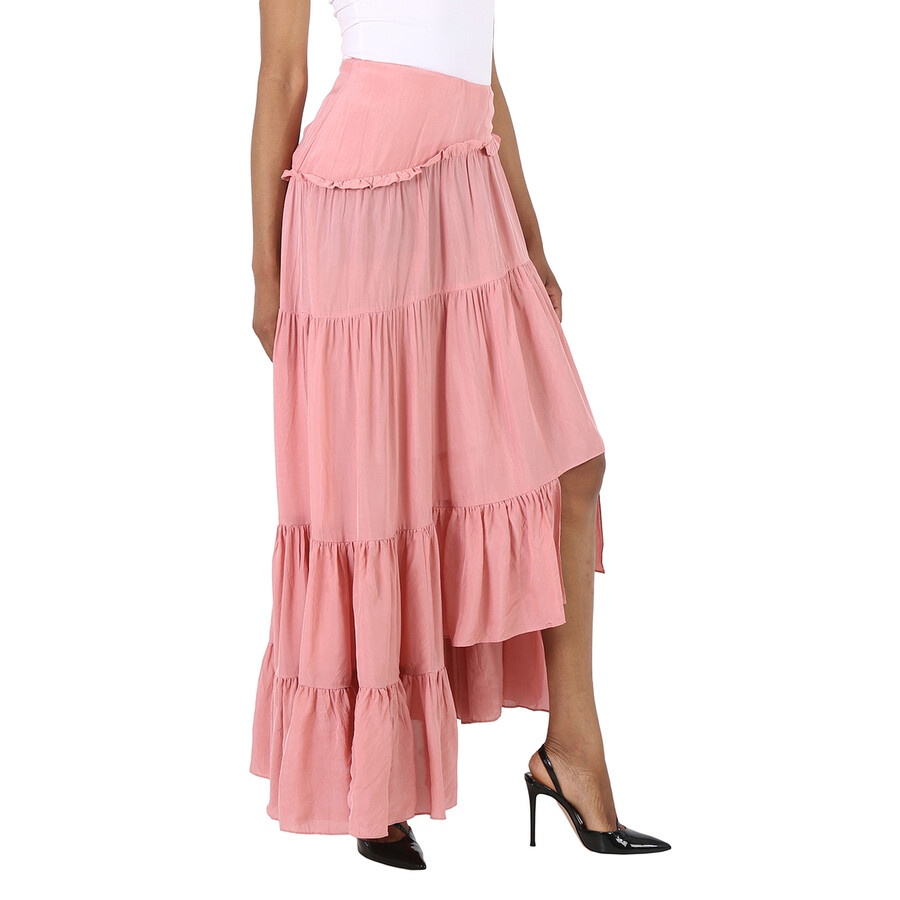 3.1 Phillip Lim Ladies Dusty Pink Full Gathered Asymmetrical Skirt - 5