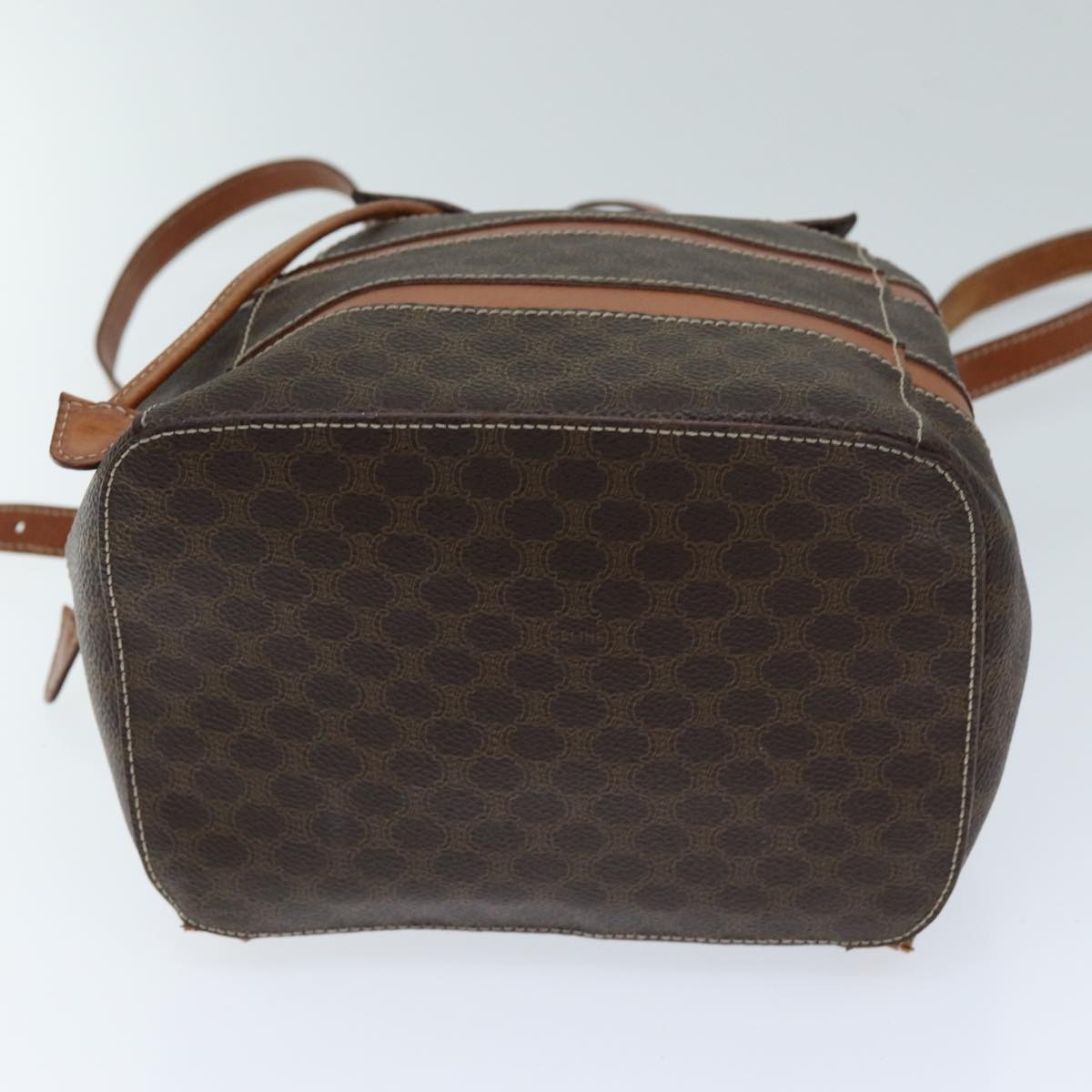 CELINE Macadam Canvas Backpack Pvc Brown - 3