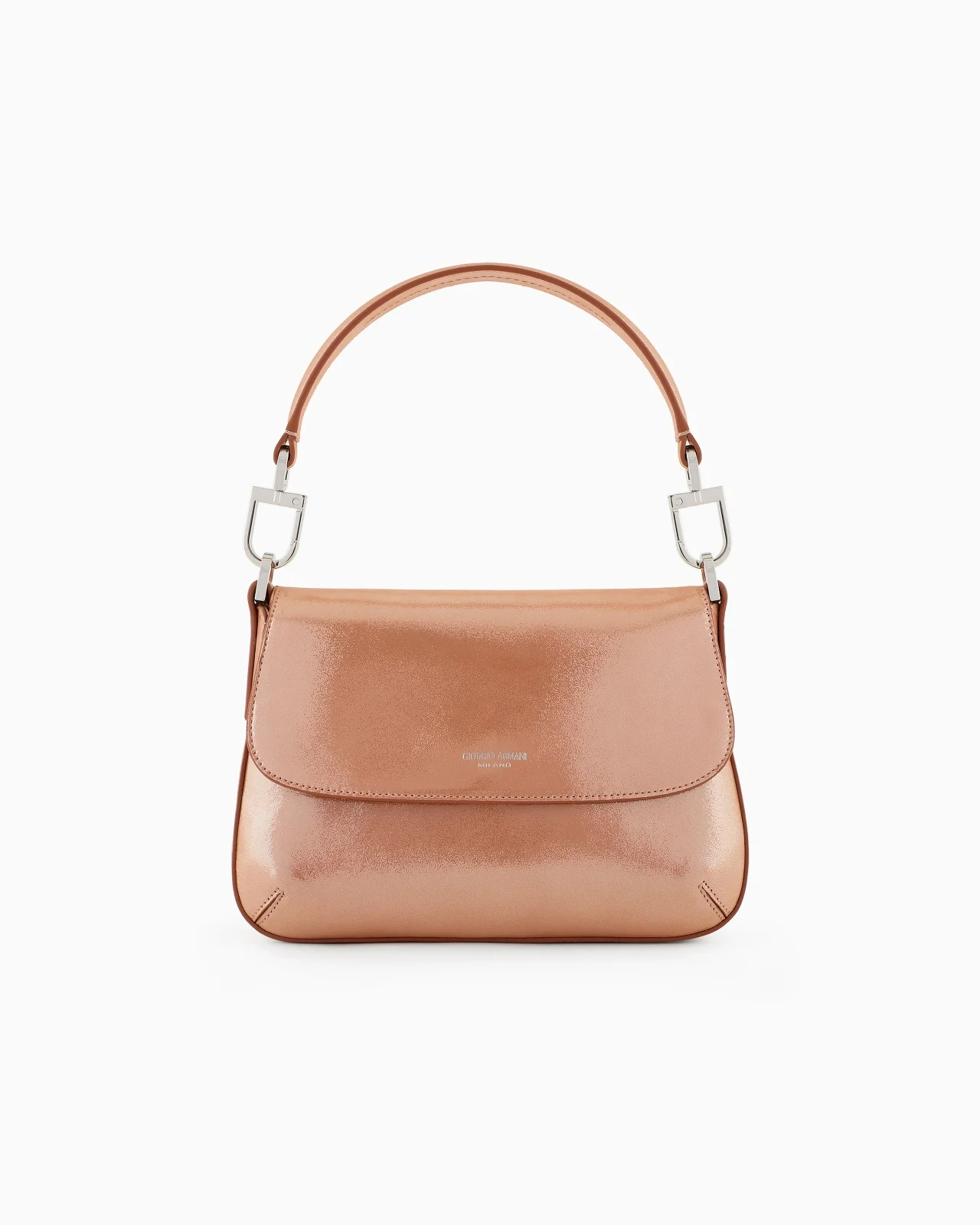 La Prima Soft small baguette bag in shiny nubuck - 1