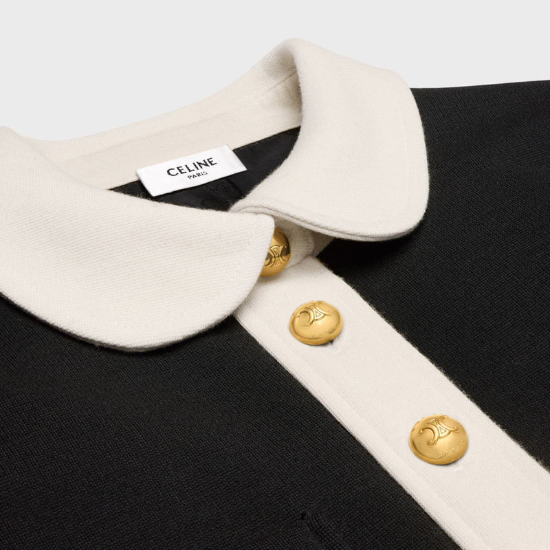 mini trapeze dress in wool jersey 3