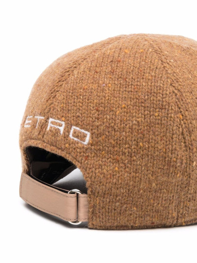 Etro knitted baseball cap outlook