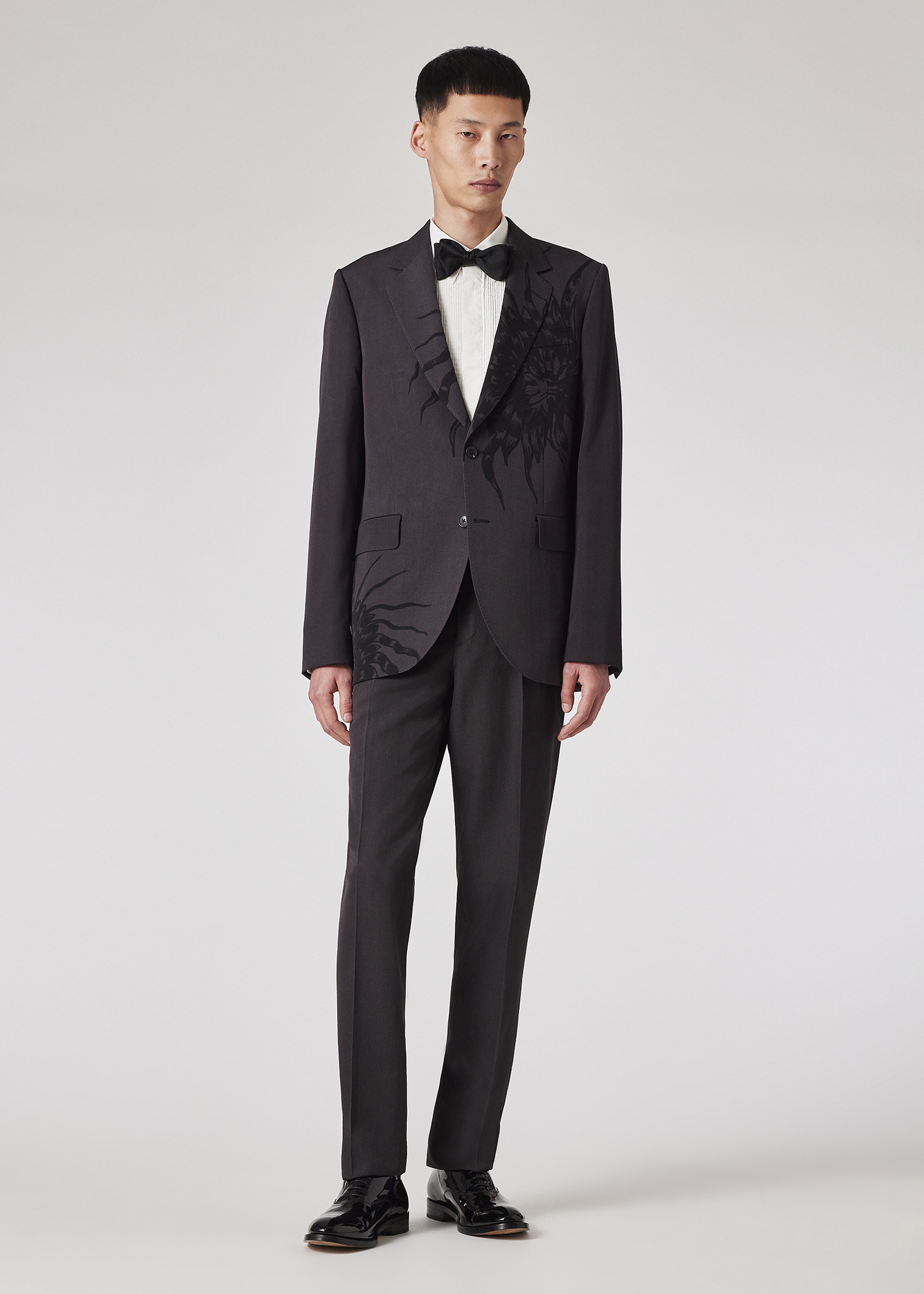 Straight-Fit Charcoal Wool Trousers - 4