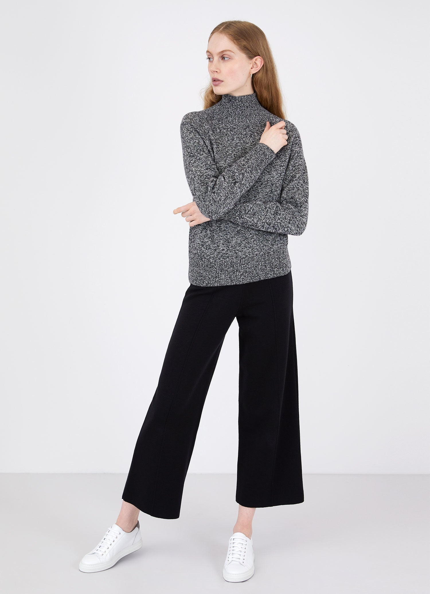 Merino Wide Leg Trouser - 1