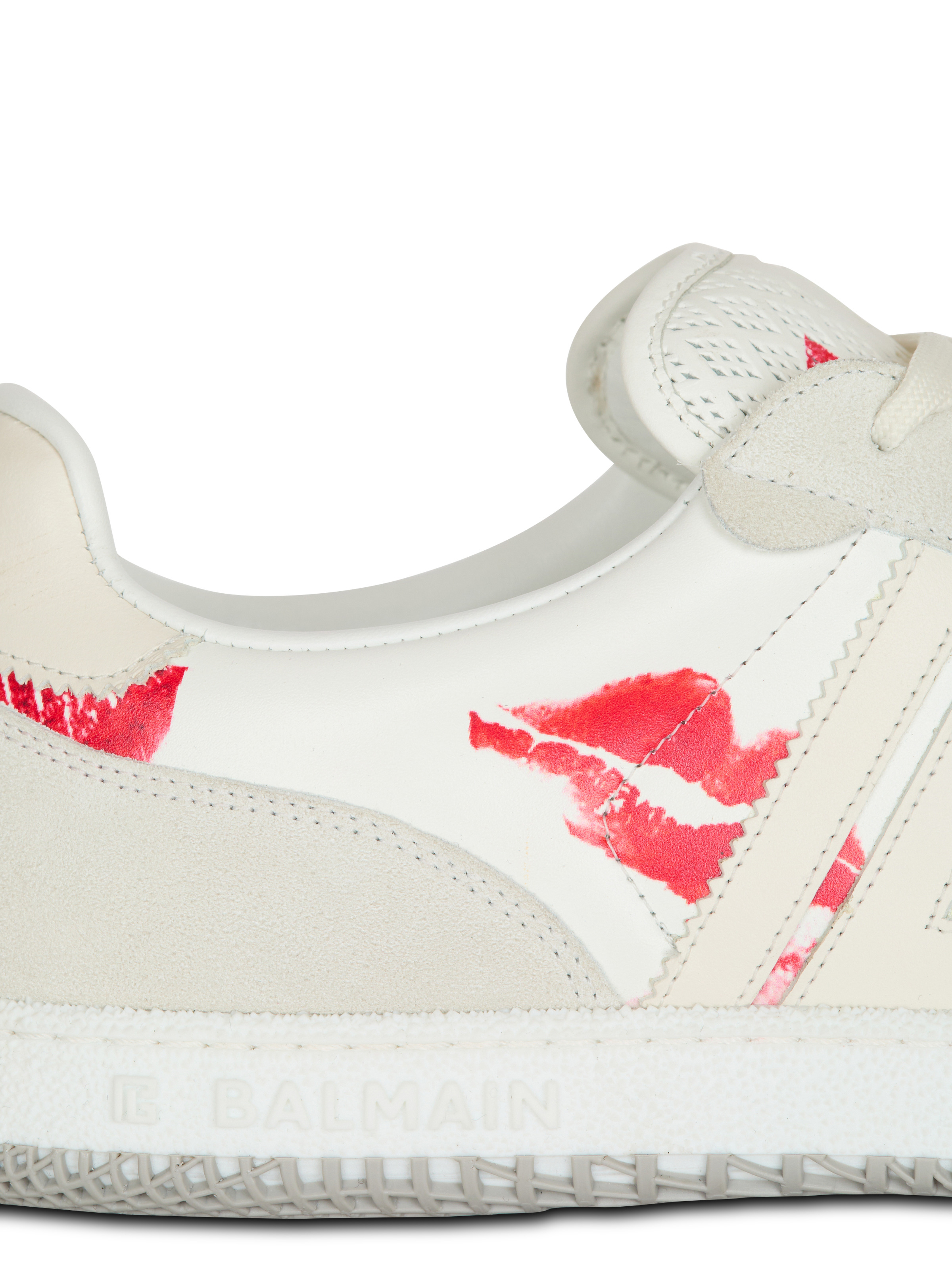 Calfskin Balmain Swan trainers - 8