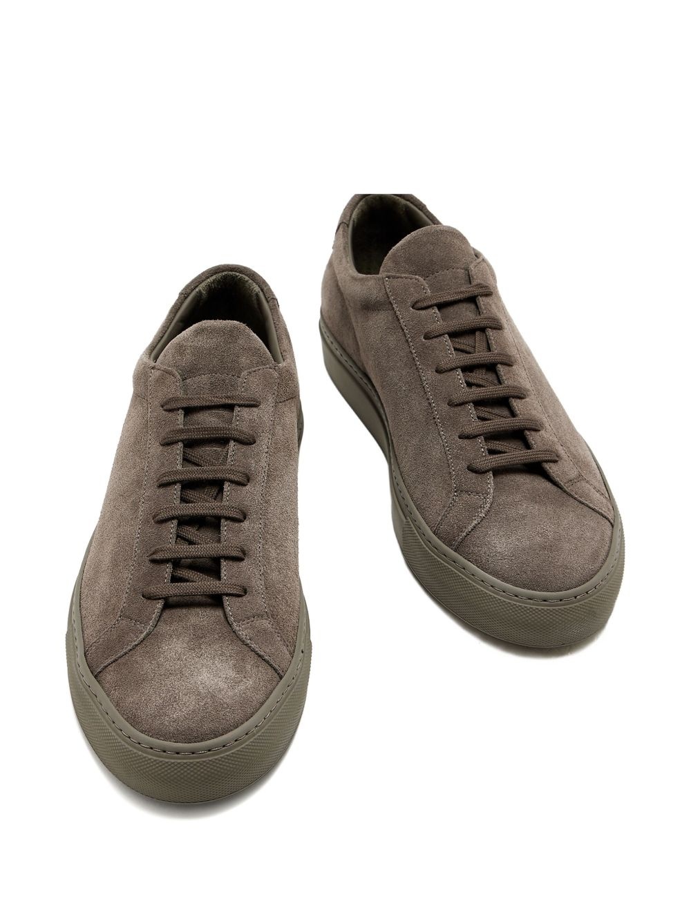 suede low-top sneakers - 4