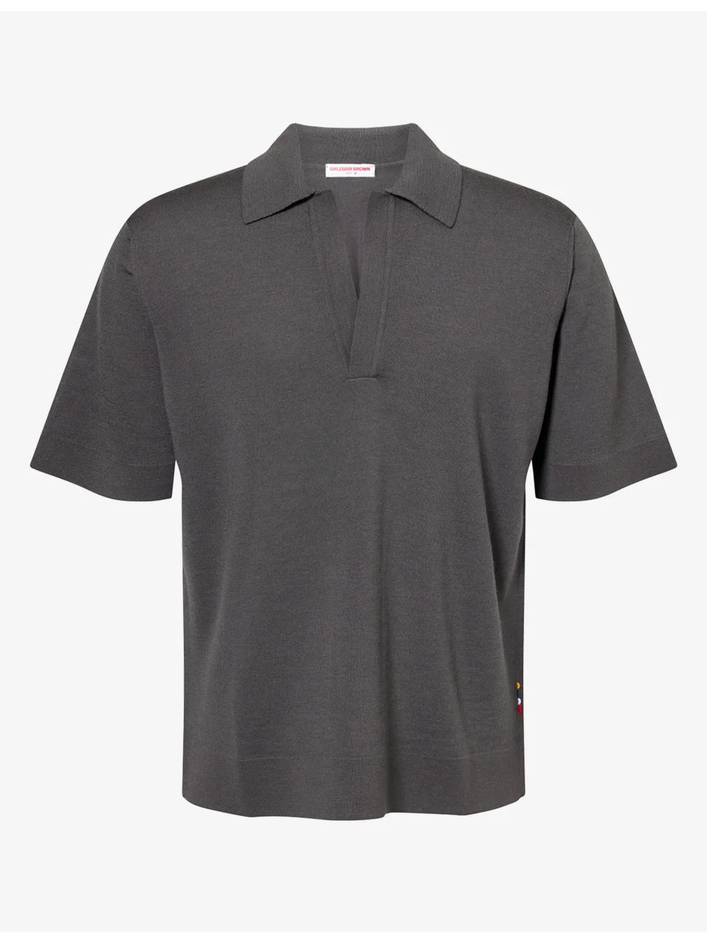 Raffertie Short-Sleeve Wool Polo Shirt - 1