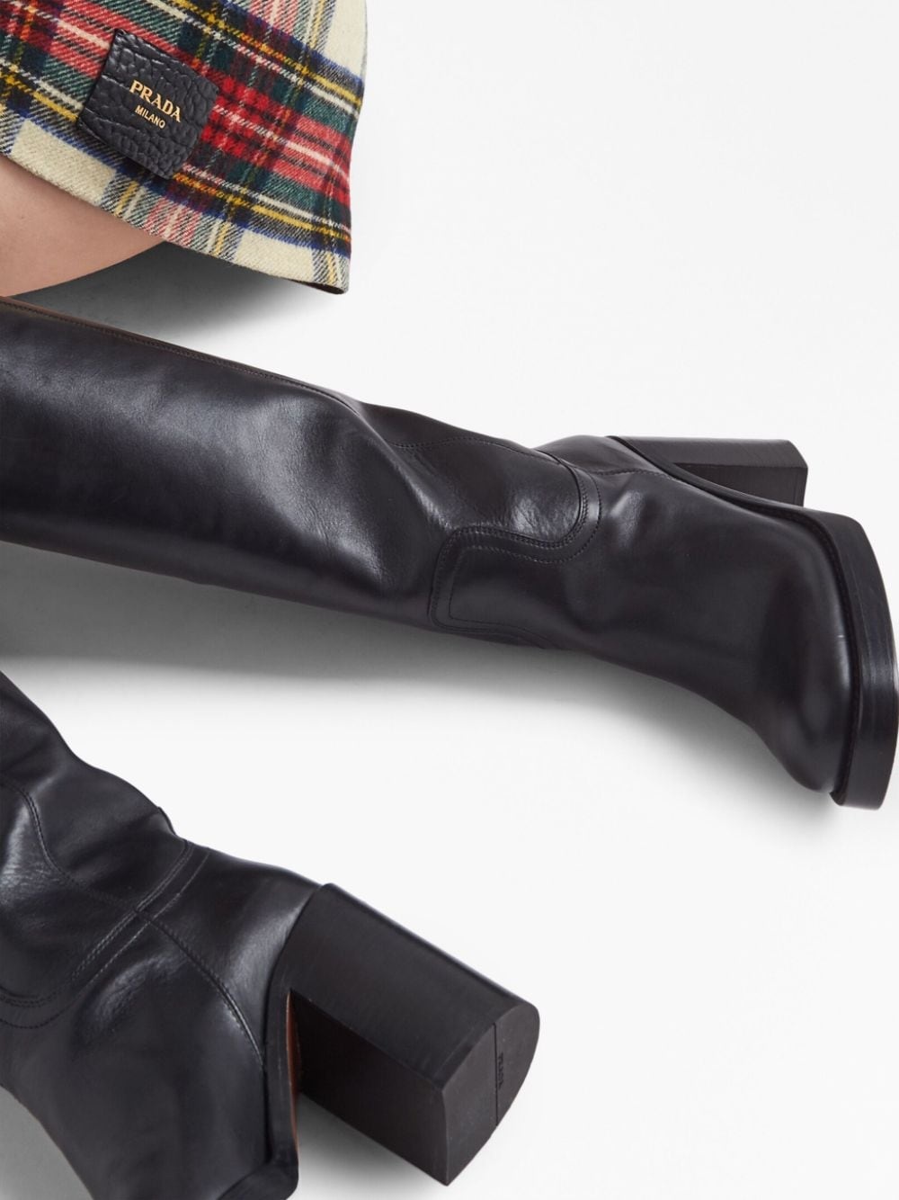 90mm knee-high leather boots - 6