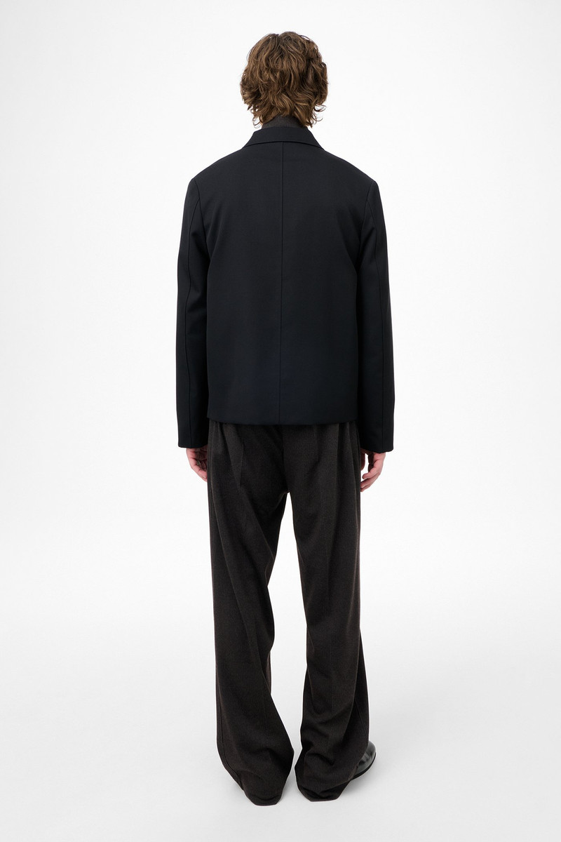 Rolling Blazer Coarse Black Gabardine 6