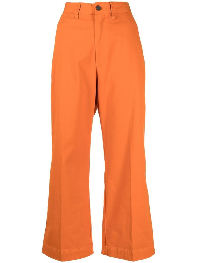 wide-leg cropped chinos 1