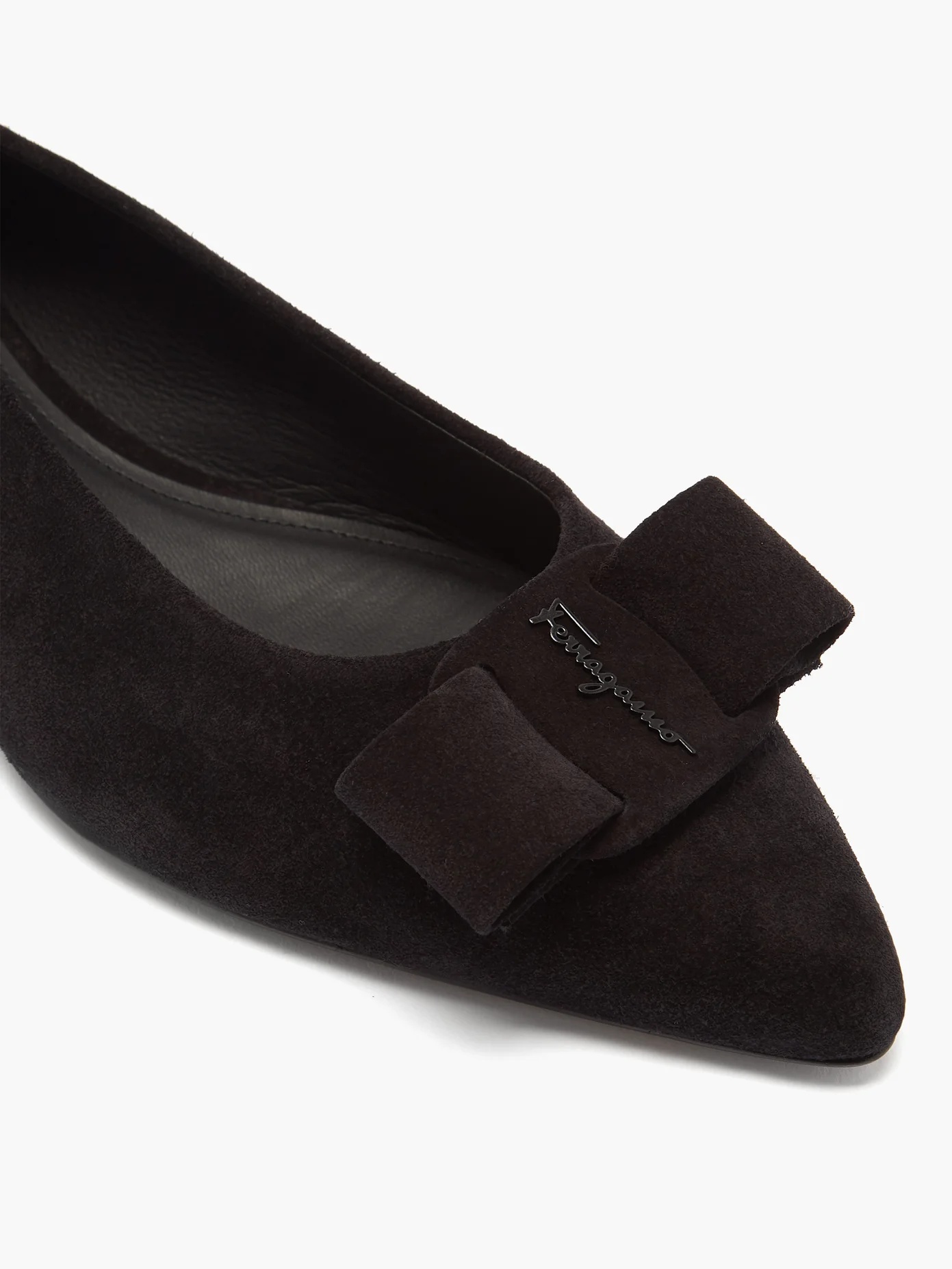 Viva suede point-toe flats - 6