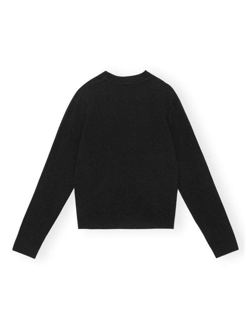 GANNI button-embellished knitted jumper outlook
