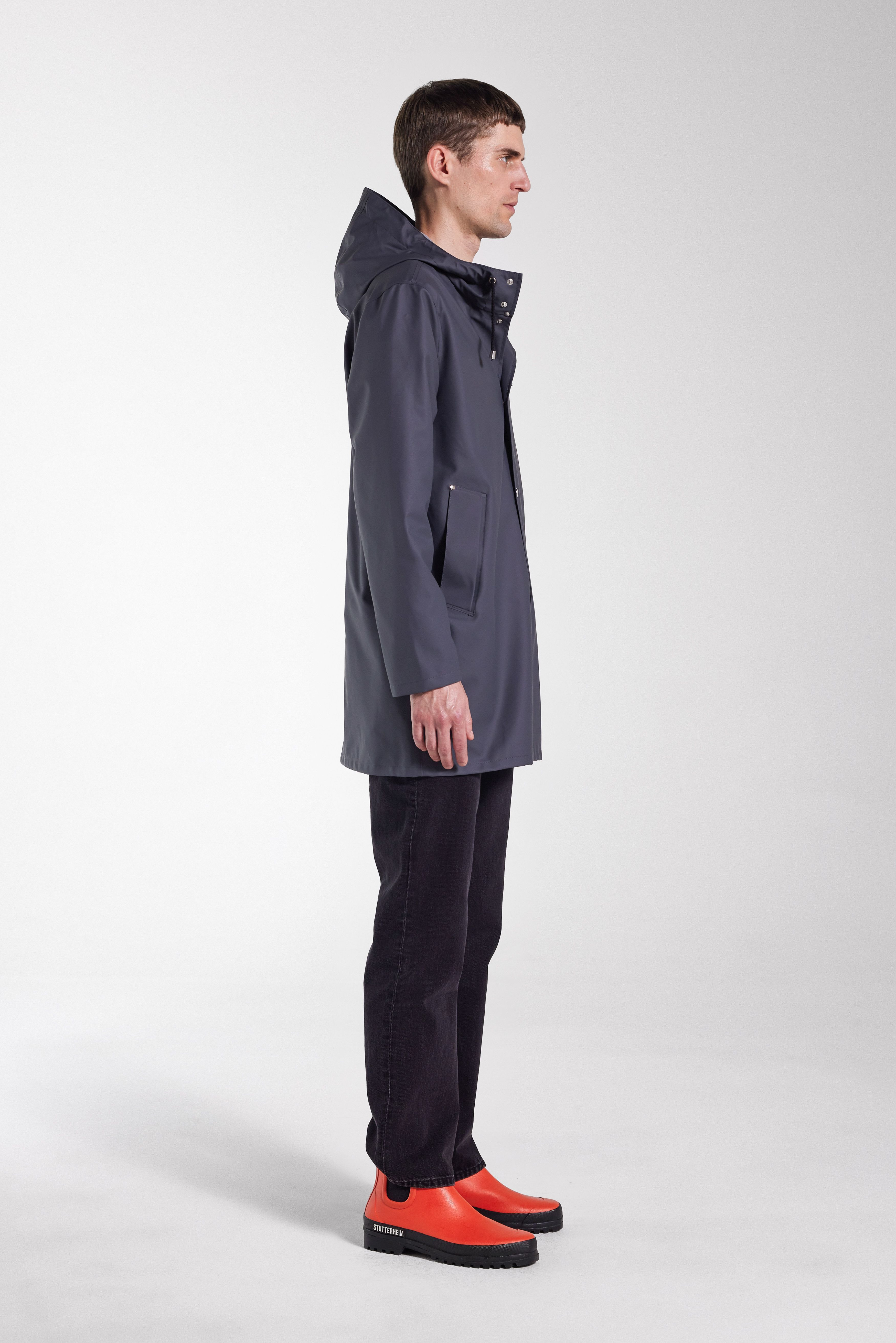 Stockholm Lightweight Raincoat Charcoal - 5