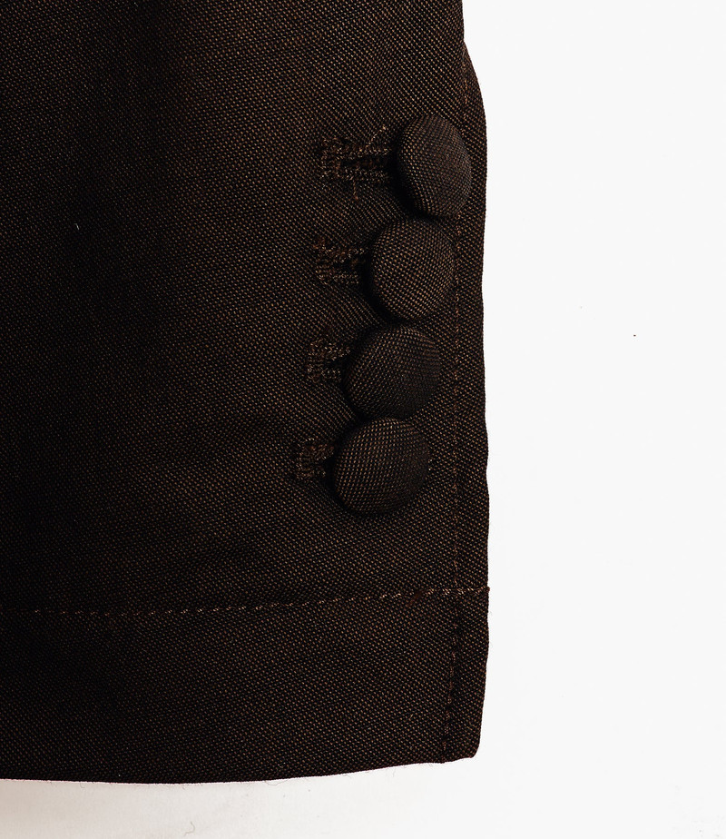 Andover Jacket for Nepenthes NY and Blue in Green - Dark Brown Tropical Wool 5
