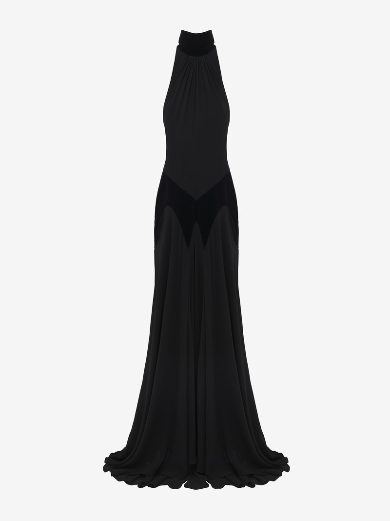 Silk Georgette Evening Dress 1