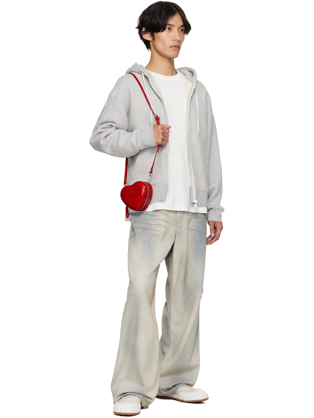 Red Mini Heart Crossbody Bag - 4