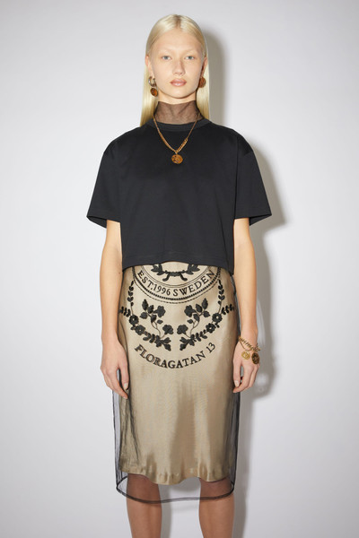 Acne Studios Cropped t-shirt - Black outlook