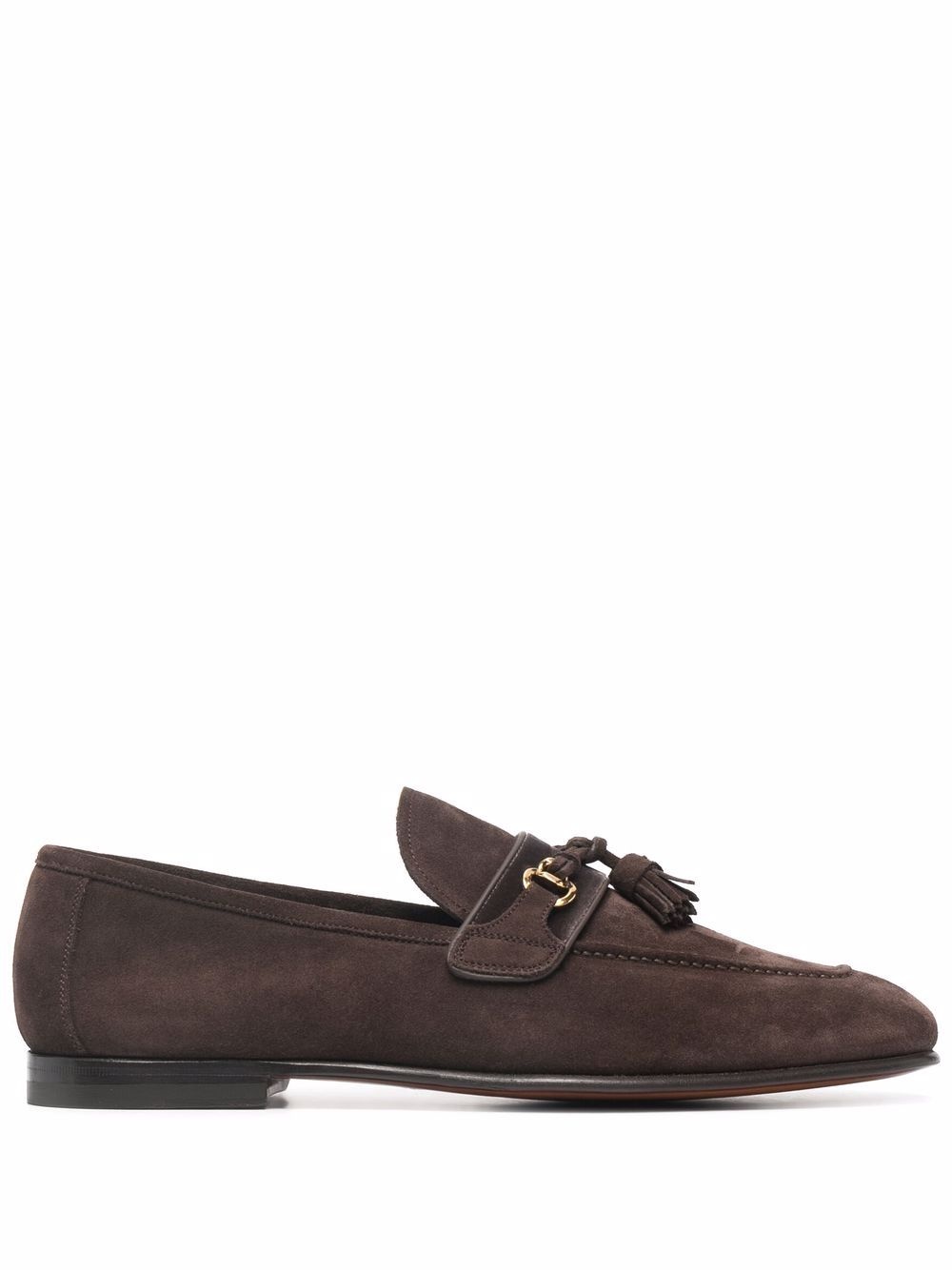 suede tassel loafers - 1