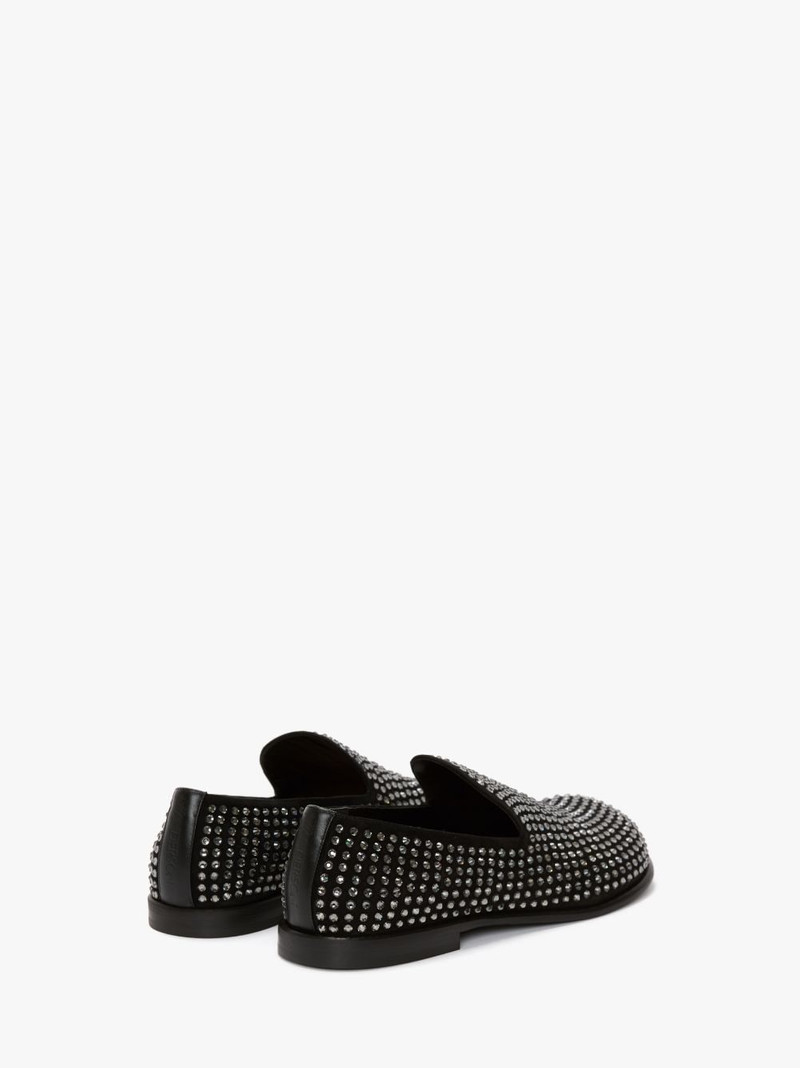 SUEDE MOCCASIN LOAFERS  WITH CRYSTALS 3