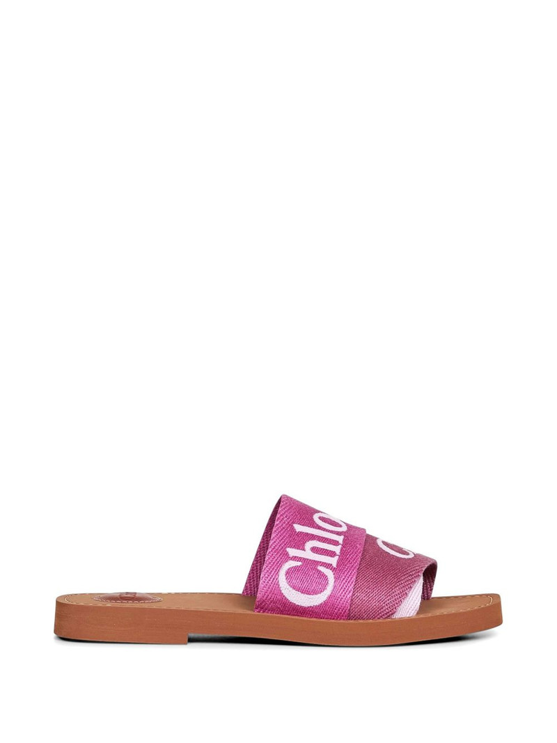 logo-print sandals 1