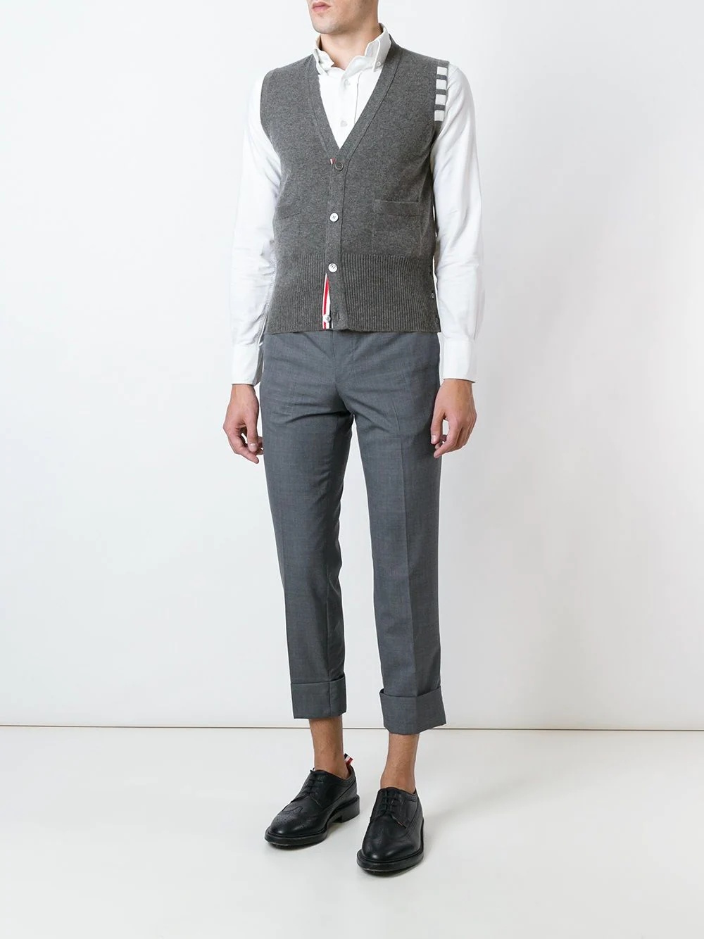 sleeveless buttoned cardigan - 2