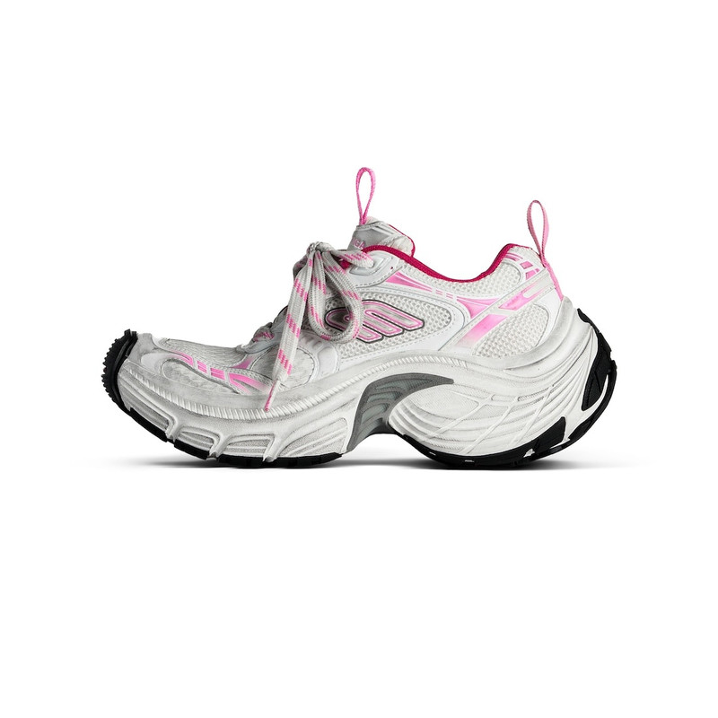 BALENCIAGA Women's 6xl Sneaker in White/light Pink/grey/black outlook
