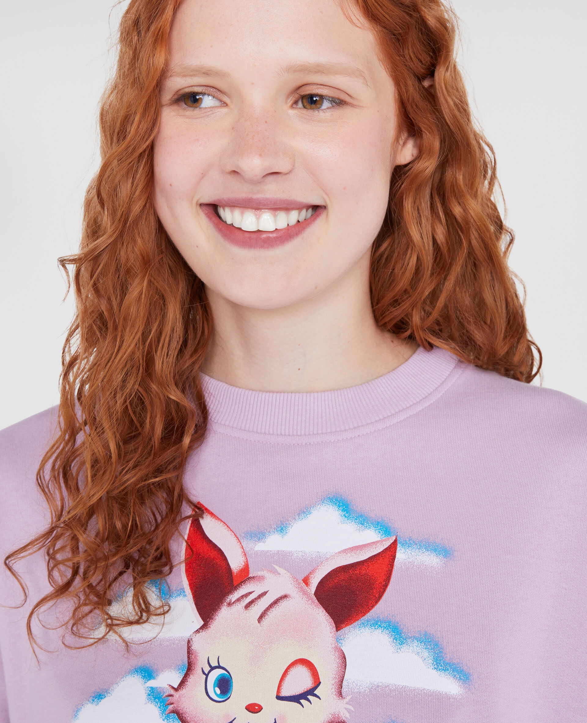 Bunny Print Sweatshirt - 4