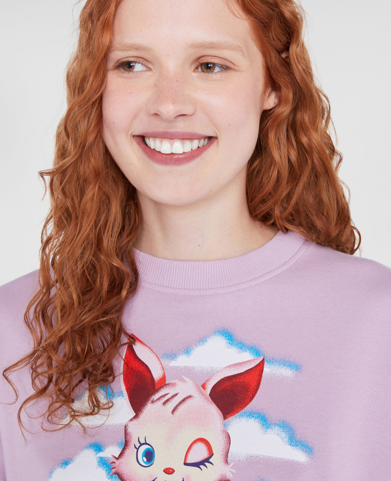 Bunny Print Sweatshirt 4