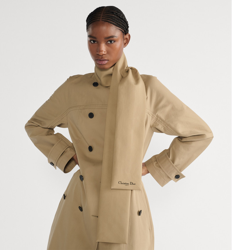 Trench Coat with Scarf Collar 3
