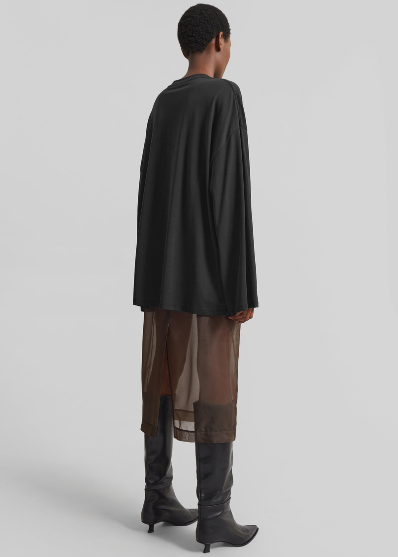Rio Oversized Sleeve Tee - Black 6