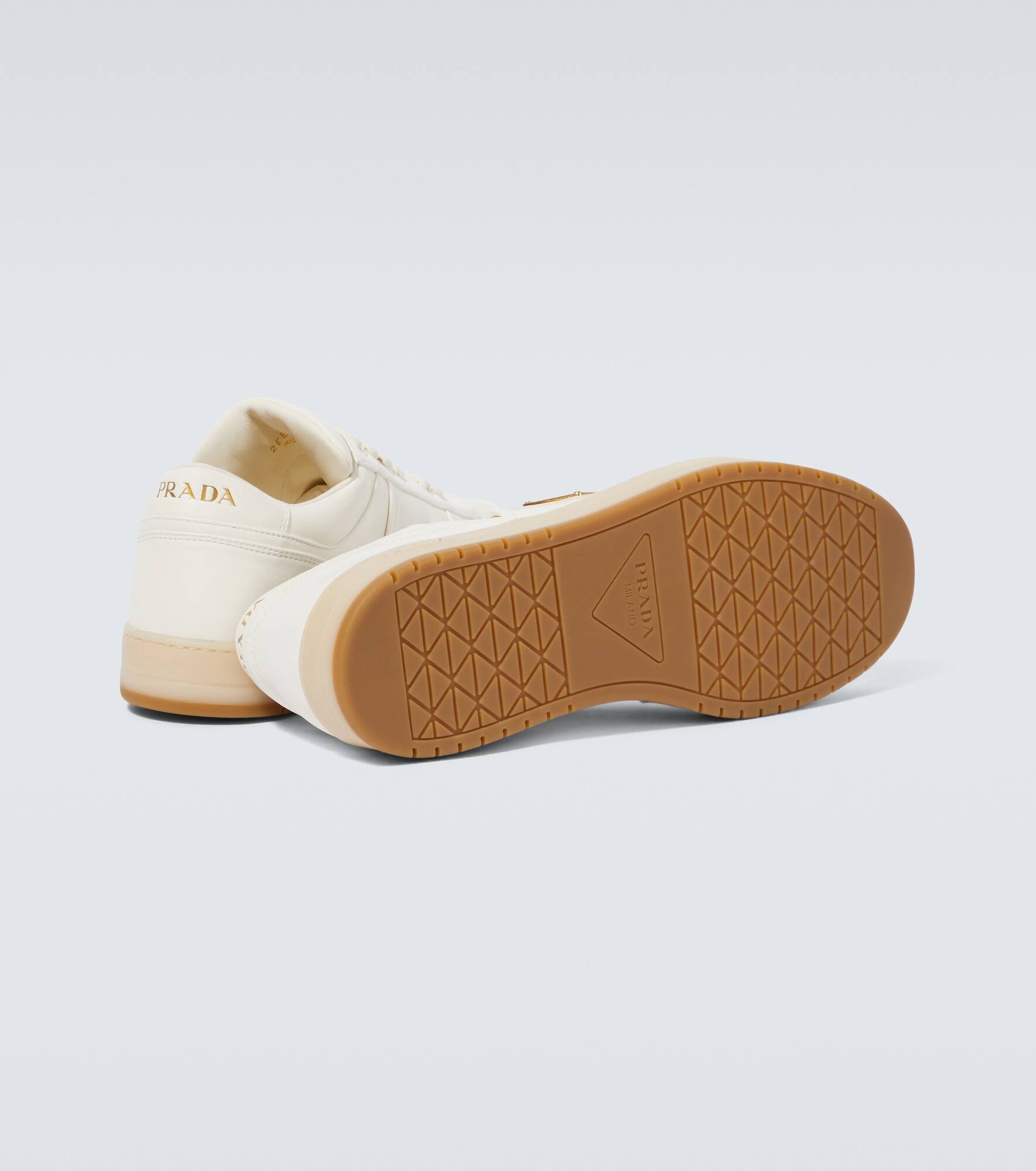 Downtown logo leather sneakers - 7