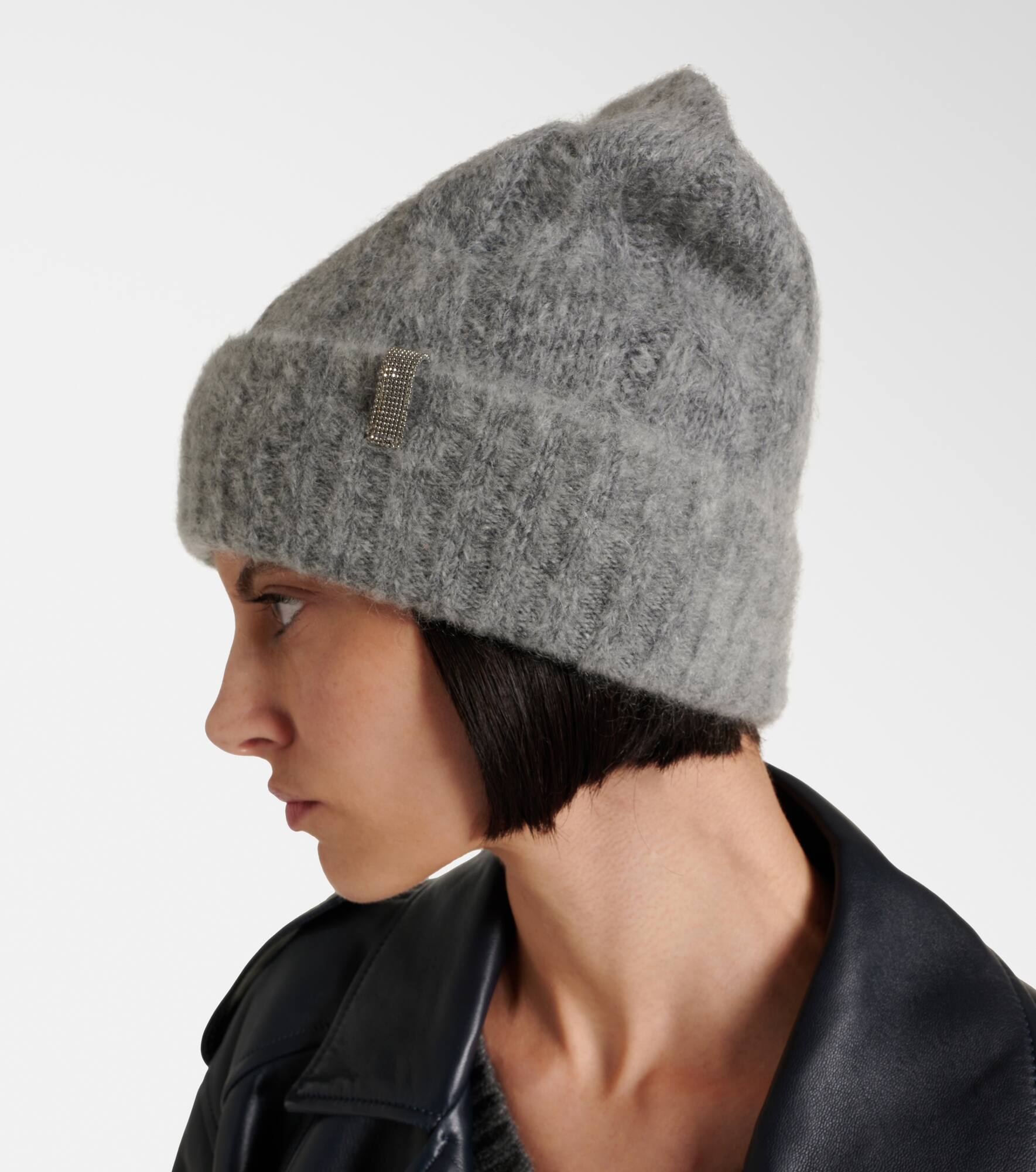Cable-knit mohair beanie - 5