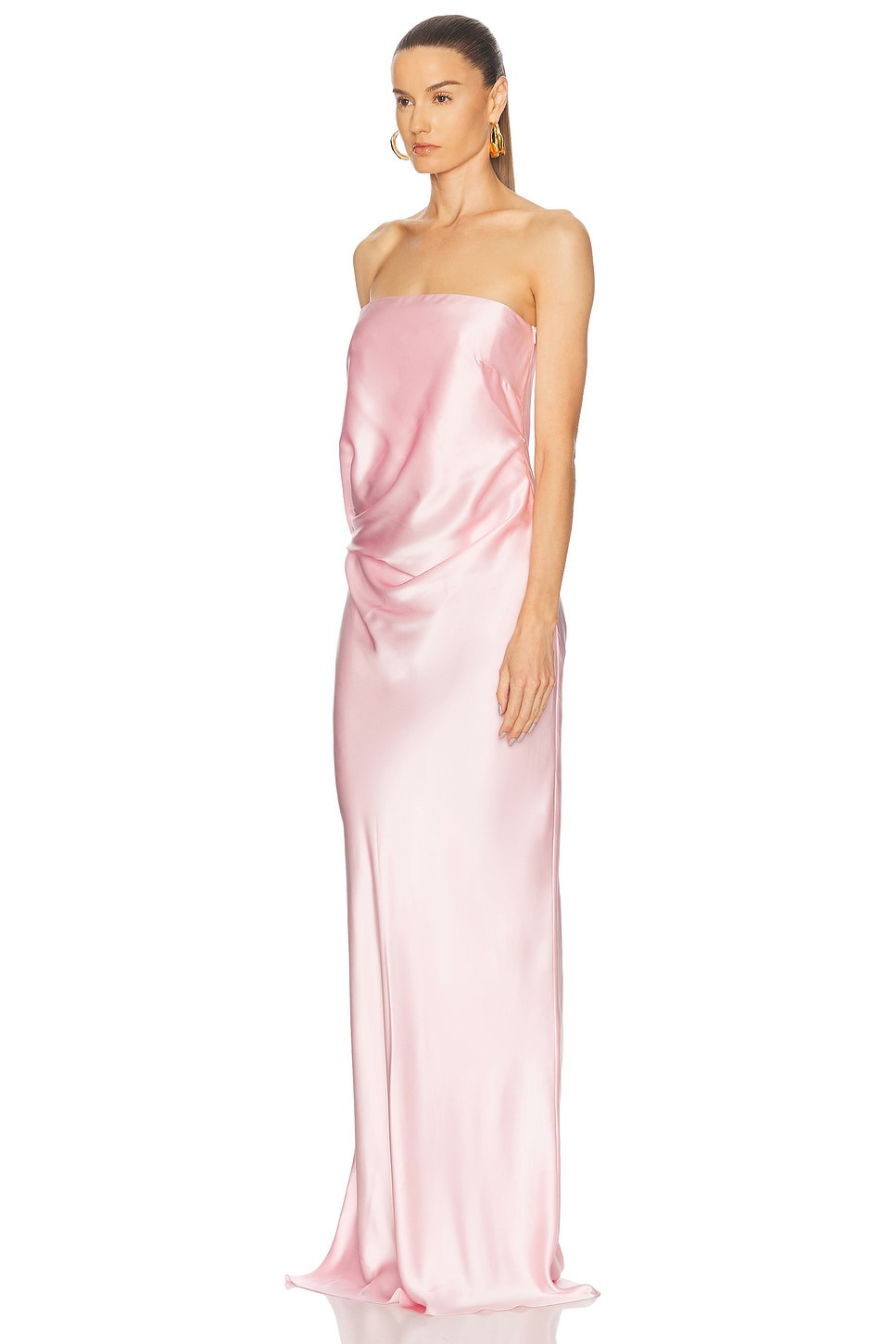 Draped Strapless Gown - 3