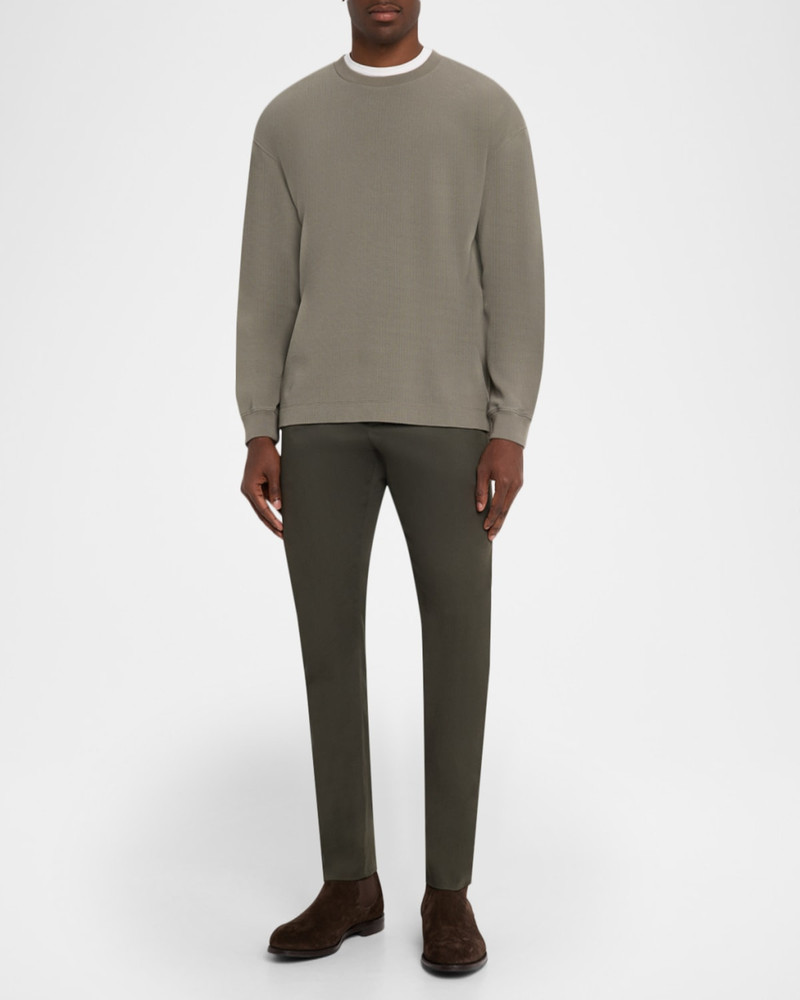 FRAME Men's Cotton Waffle Textured Long-Sleeve T-Shirt outlook