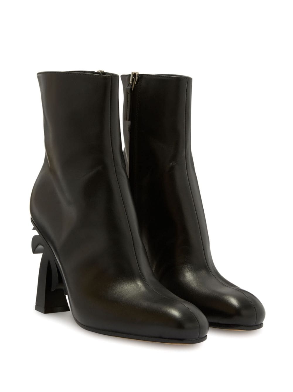 Palm-heel 95mm ankle boots - 2