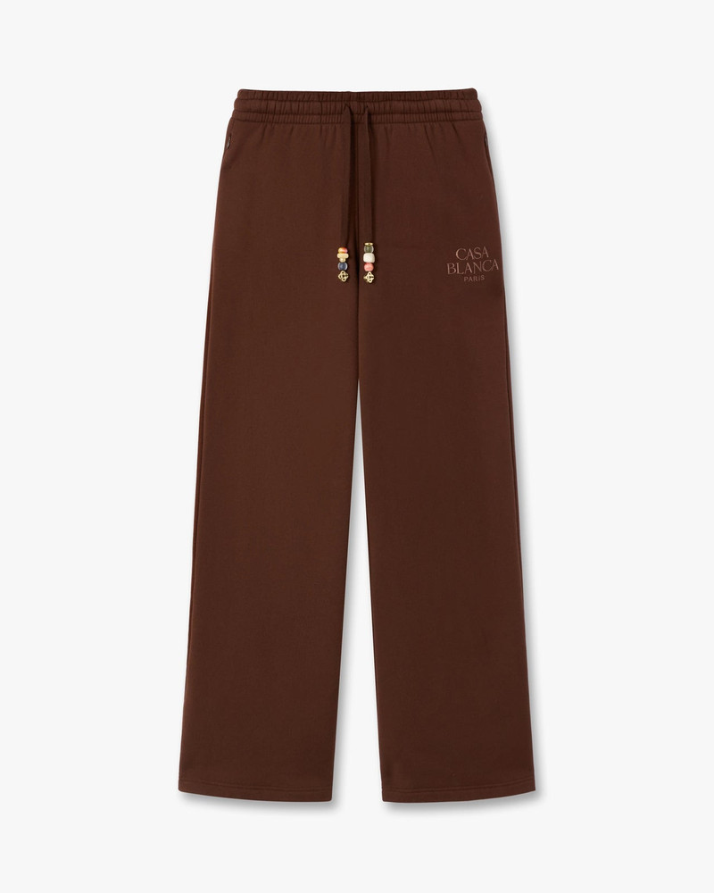 Dark Brown Wide Leg Sweatpants | Casablanca Paris 1