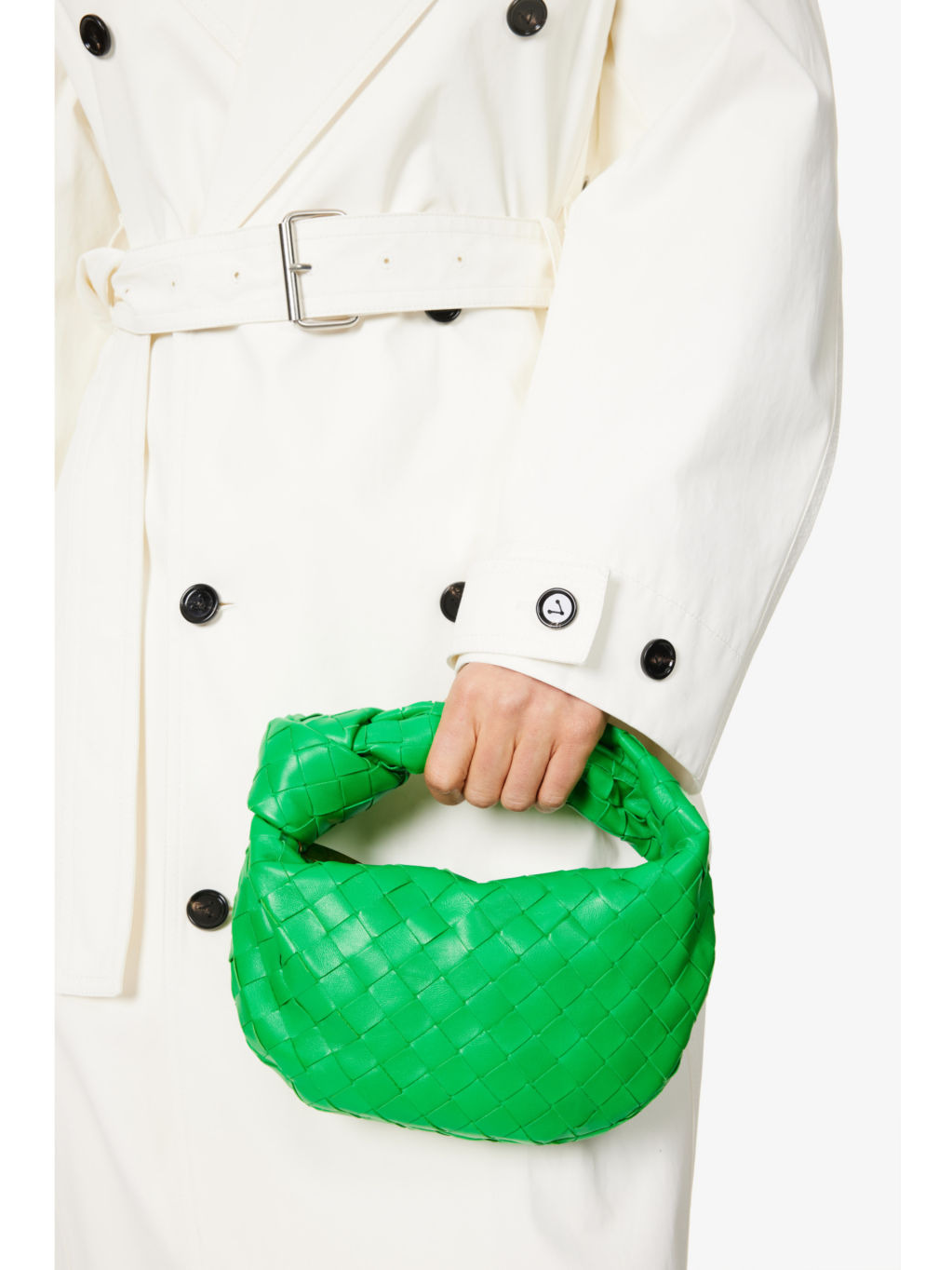 Mini Jodie Intrecciato leather top-handle bag - 3