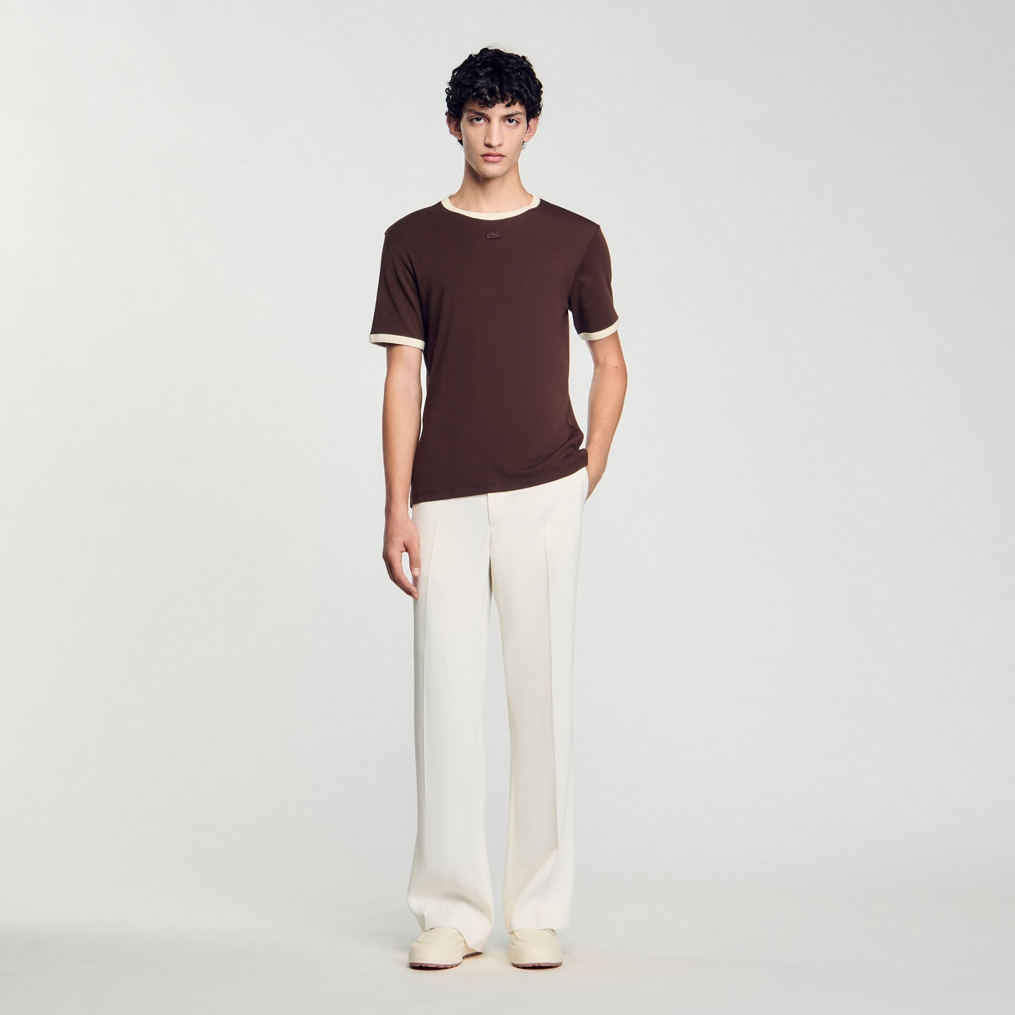 TWO-TONE PATCH T-SHIRT - 1