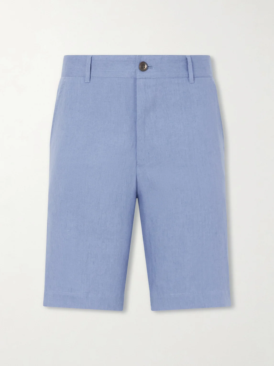 Straight-Leg Linen Shorts - 1