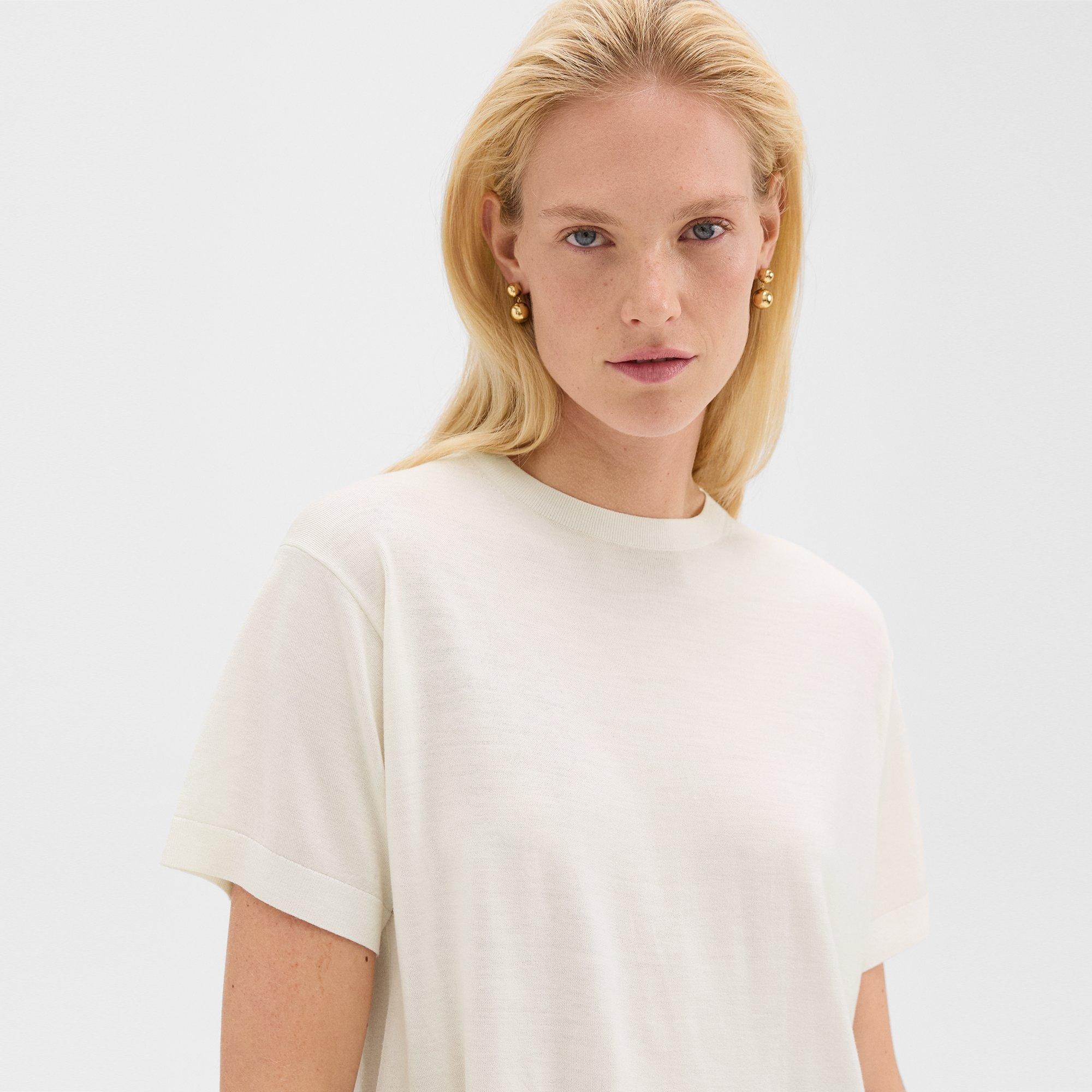 Boxy Tee in Regal Wool - 5