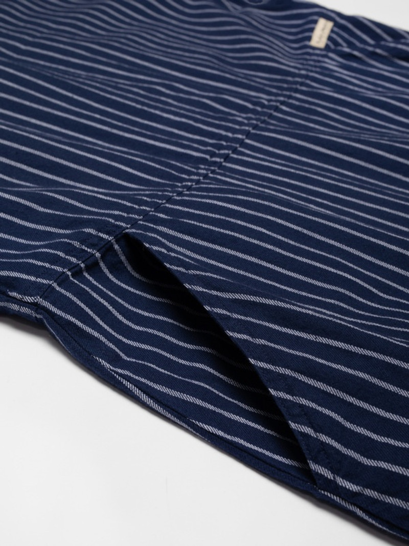 Ronja Open Collar Dress Blue 6