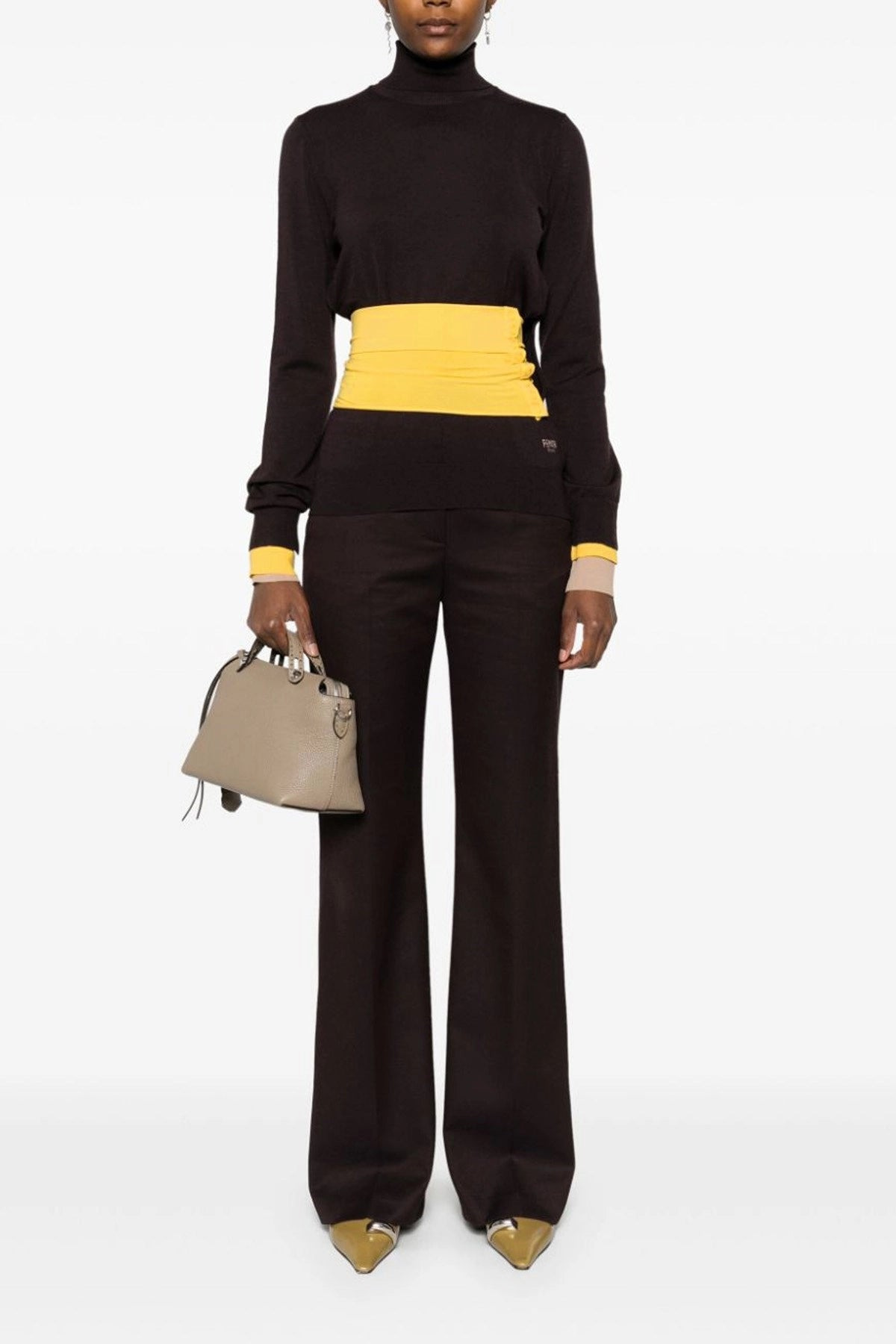 Fendi Women Wool Turtleneck Sweater - 2