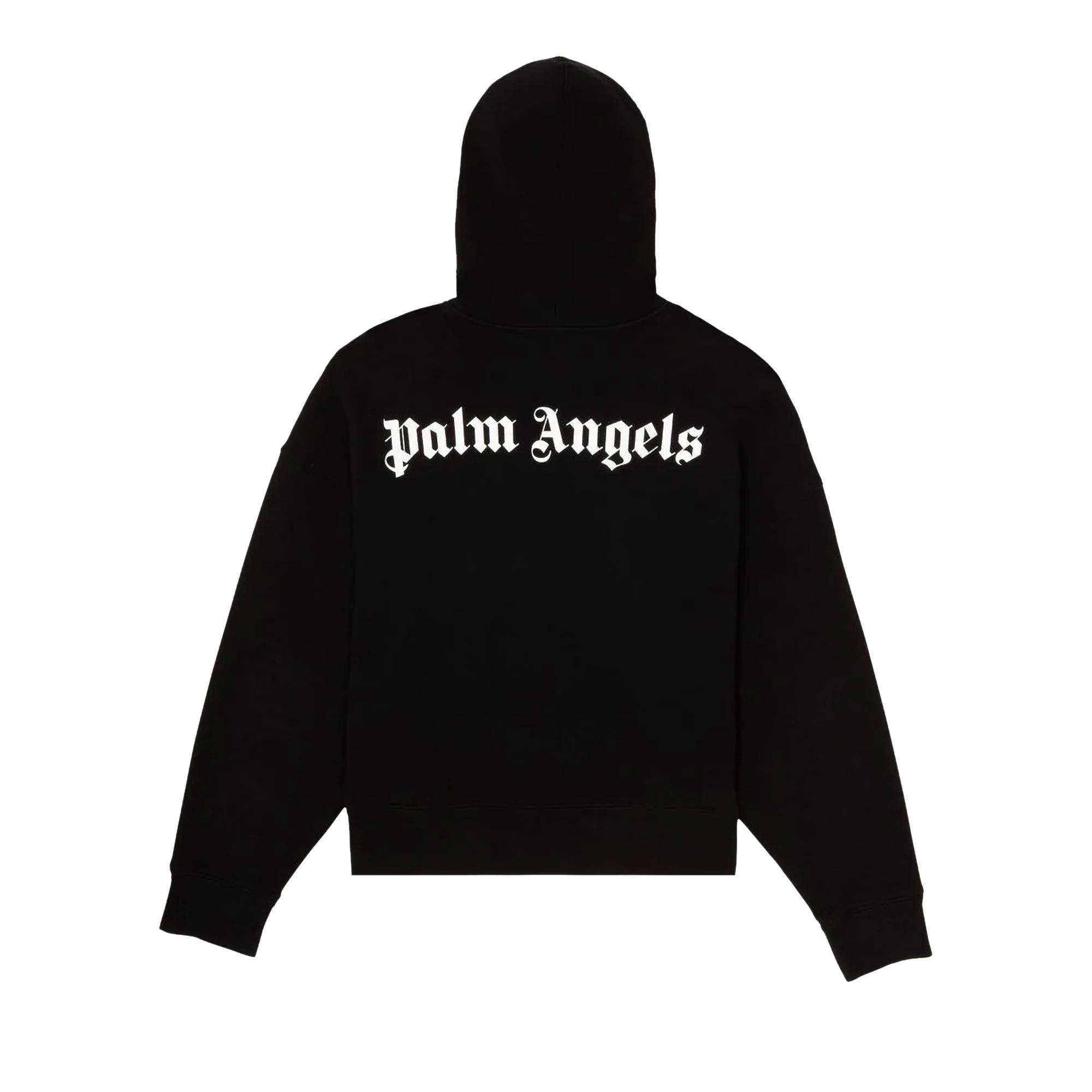 Palm Angels Juggler Pin Up Hoodie 'Black/Pink' - 2