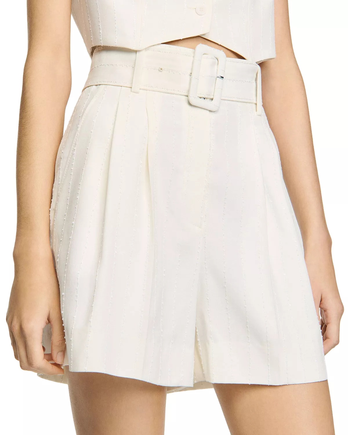 Sequin High Waist Shorts - 1