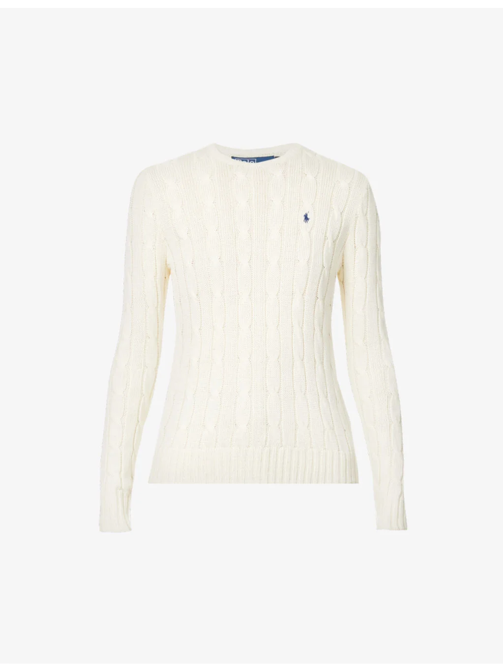 Julianna brand-embroidered regular-fit cotton-knit jumper - 1