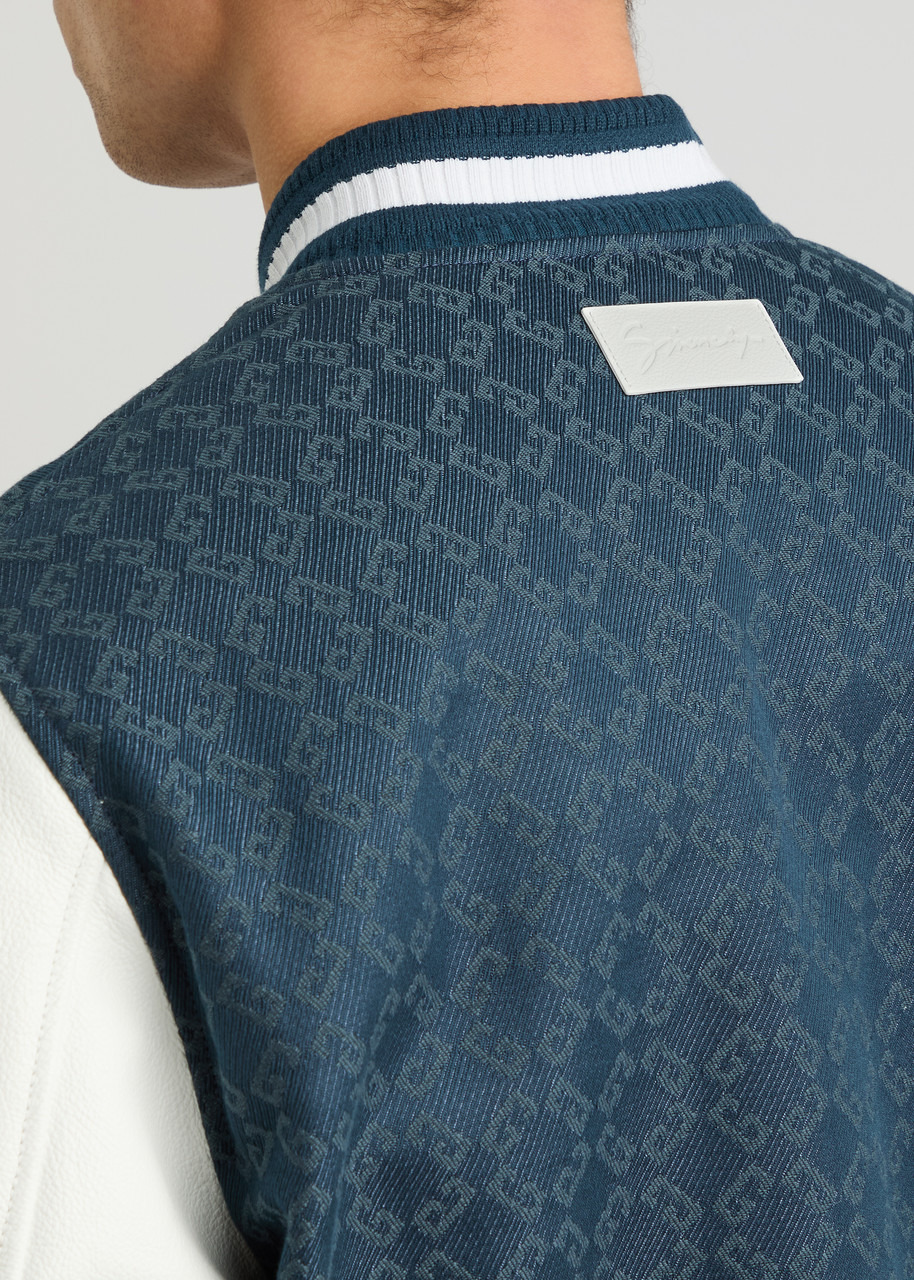 Givenchy Logo-jacquard and Leather Varsity Jacket - 5