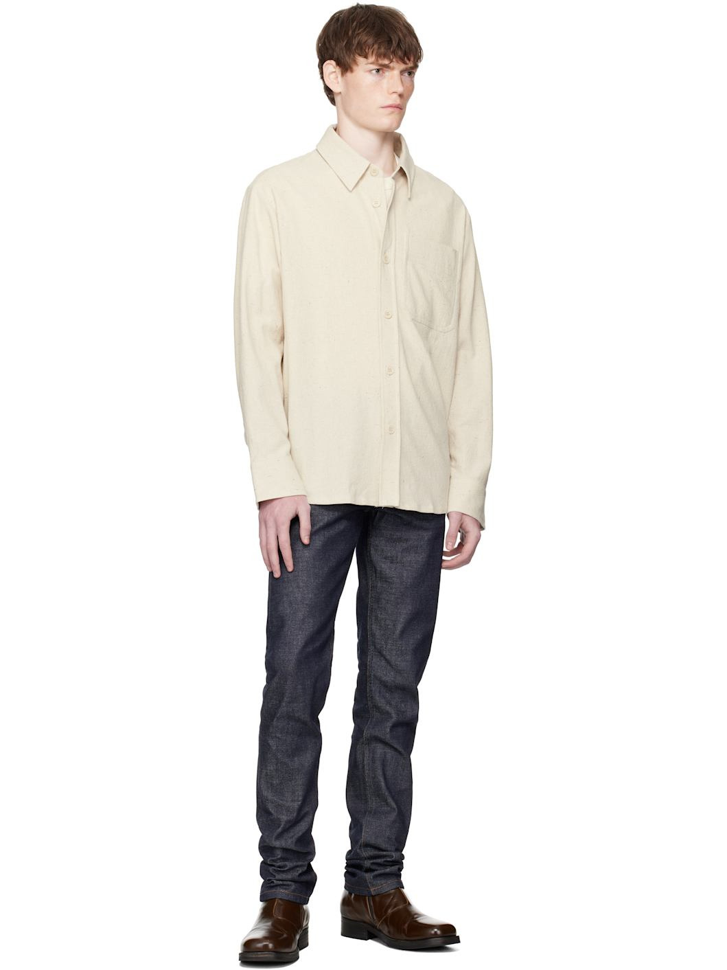 Navy Petit Standard Jeans - 4