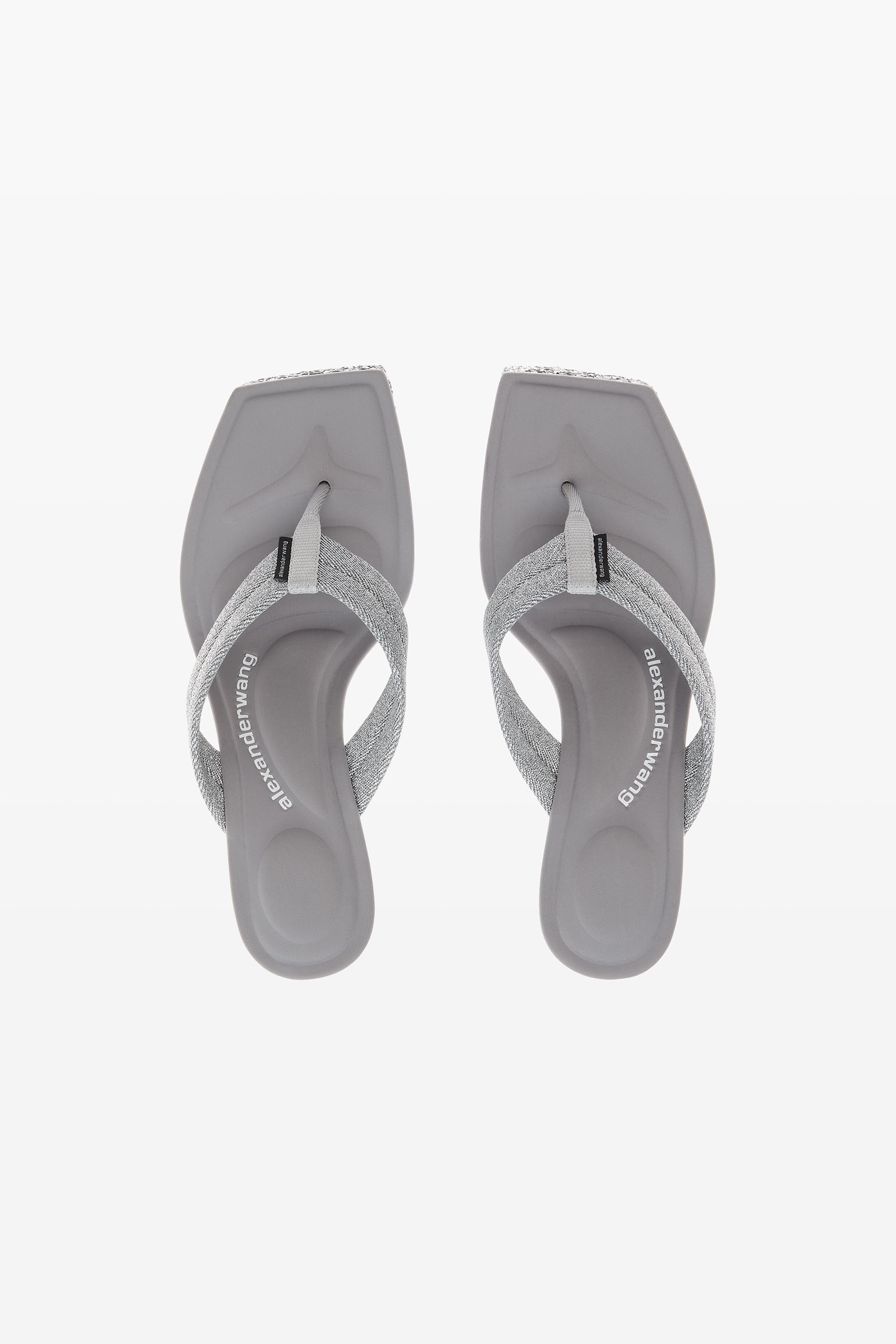 JESSIE PLATFORM SLIDE IN GLITTER NYLON - 6