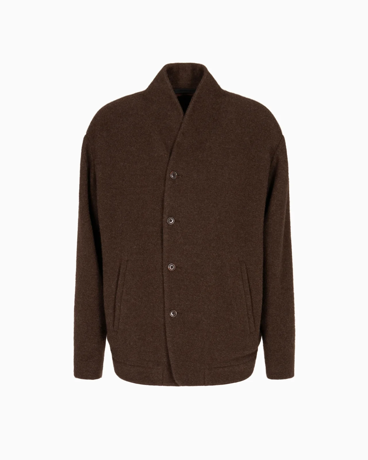 PEA COAT IN WOOL AND CASHMERE CLOTH - 1