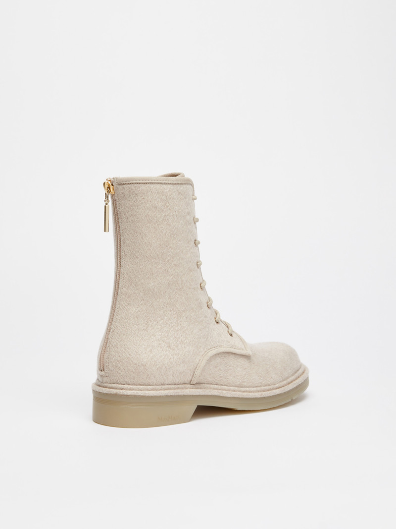 BAKERZIP Cashmere combat boots 3