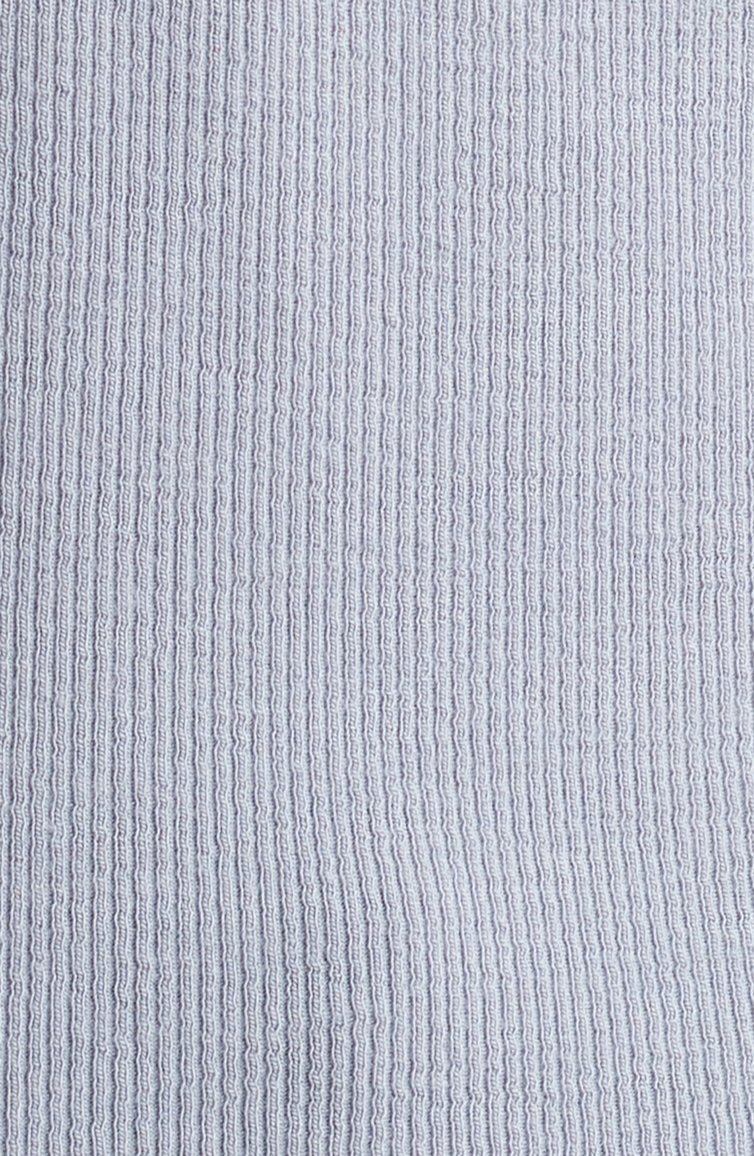FRAME The Mesh Trim Rib Henley in Grey Blue at Nordstrom - 6